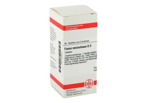 FUCUS VESICULOSUS D 2 Tabletten – PZN 02630633 (PZN 02630633)