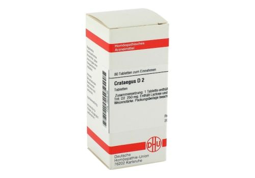 CRATAEGUS D 2 Tabletten – PZN 02629185 (PZN 02629185)