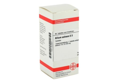 ALLIUM SATIVUM D 3 Tabletten – PZN 02624667 (PZN 02624667)