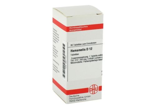 HAMAMELIS D 12 Tabletten – PZN 02631147 (PZN 02631147)