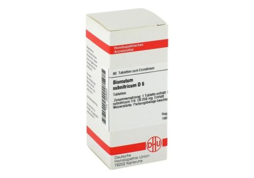 BISMUTUM SUBNITRICUM D 6 Tabletten – PZN 02626643 (PZN 02626643)