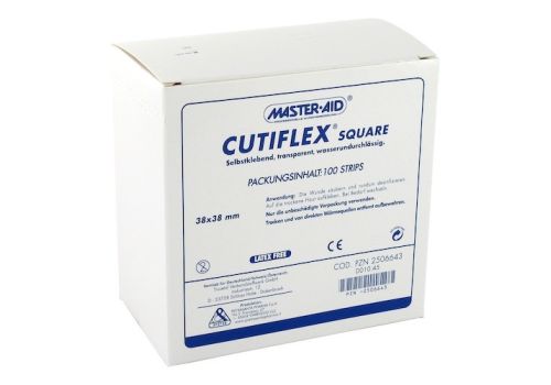 CUTIFLEX Folien-Pflaster square 38x38 mm MasterAid – PZN 02506643 (PZN 02506643)