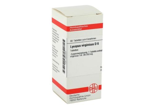 LYCOPUS VIRGINICUS D 6 Tabletten – PZN 02633264 (PZN 02633264)