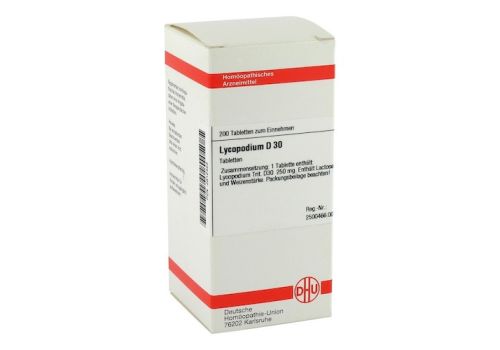 LYCOPODIUM D 30 Tabletten – PZN 02812423 (PZN 02812423)