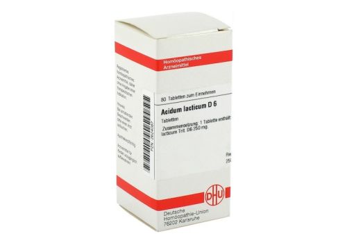 ACIDUM LACTICUM D 6 Tabletten – PZN 02624087 (PZN 02624087)