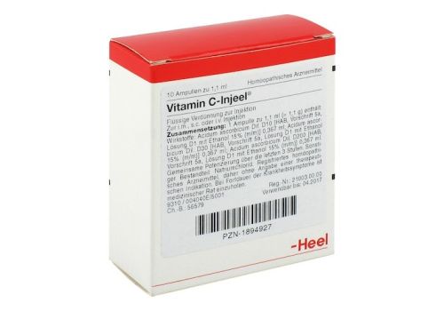 VITAMIN C INJEEL Ampullen – PZN 01894927 (PZN 01894927)