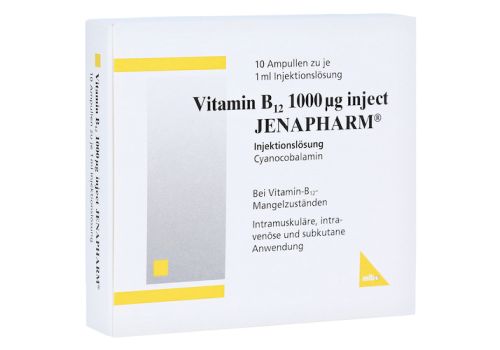 Vitamin B12 1.000 µg Inject Jenapharm Ampullen – PZN 07146994 (PZN 07146994)