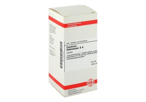 CAUSTICUM HAHNEMANNI D 6 Tabletten – PZN 02812038 (PZN 02812038)