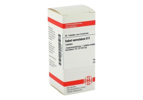 SABAL SERRULATUM D 3 Tabletten – PZN 02635613 (PZN 02635613)