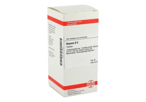 BRYONIA D 3 Tabletten – PZN 02811895 (PZN 02811895)