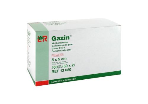 GAZIN Mullkomp.5x5 cm steril 8fach – PZN 03449048 (PZN 03449048)