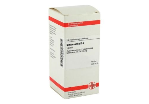 IPECACUANHA D 4 Tabletten – PZN 02925073 (PZN 02925073)