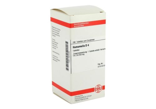 HAMAMELIS D 4 Tabletten – PZN 02924056 (PZN 02924056)