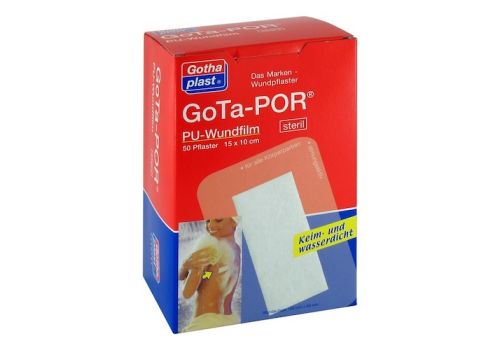 GOTA-POR PU Wundfilm 15x10 cm steril Pflaster – PZN 03182585 (PZN 03182585)