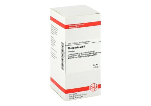 CHELIDONIUM D 6 Tabletten – PZN 03486730 (PZN 03486730)