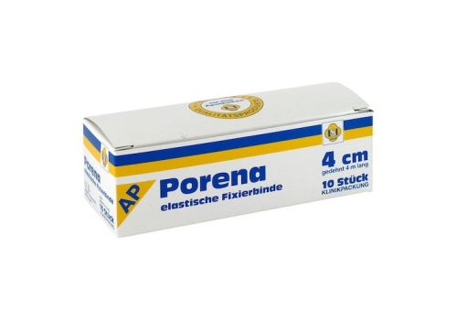 PORENA elast.Mullbinde 4 cm weiß o.Cello – PZN 03289604 (PZN 03289604)