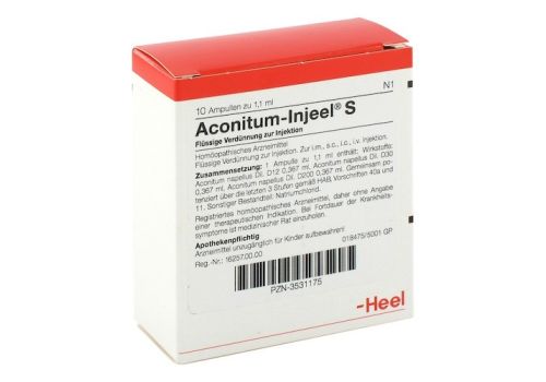 ACONITUM INJEEL S Ampullen – PZN 03531175 (PZN 03531175)