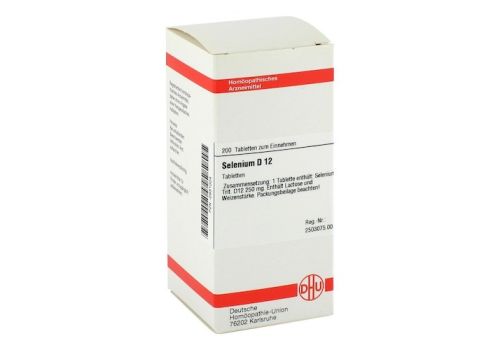 SELENIUM D 12 Tabletten – PZN 02931004 (PZN 02931004)