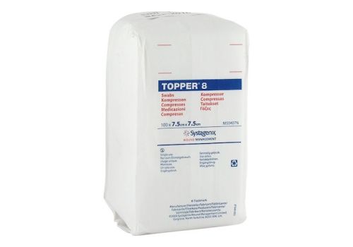 TOPPER 8 Kompr.7,5x7,5 cm unsteril – PZN 03420470 (PZN 03420470)