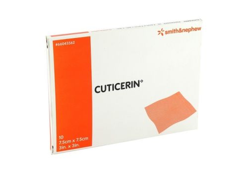 CUTICERIN 7,5x7,5 cm Gaze m.Salbenbeschichtung – PZN 03332010 (PZN 03332010)