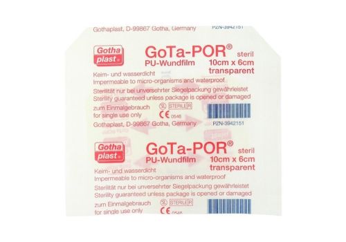 GOTA-POR PU Wundfilm 10x6 cm steril Pflaster – PZN 03942151 (PZN 03942151)