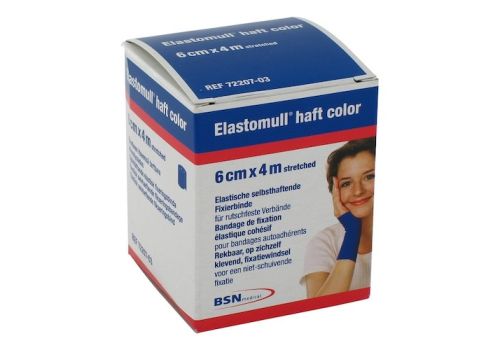 ELASTOMULL haft color 6 cmx4 m Fixierb.blau – PZN 03393187 (PZN 03393187)