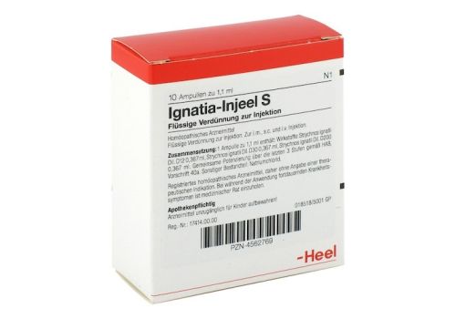 IGNATIA INJEEL S Ampullen – PZN 04562769 (PZN 04562769)