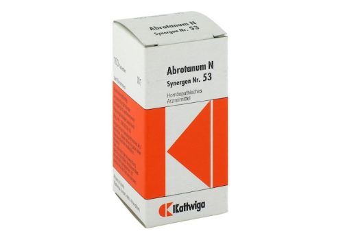 SYNERGON KOMPLEX 53 Abrotanum N Tabletten – PZN 04905146 (PZN 04905146)