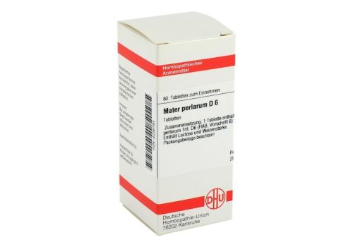 MATER PERLARUM D 6 Tabletten – PZN 04226793 (PZN 04226793)