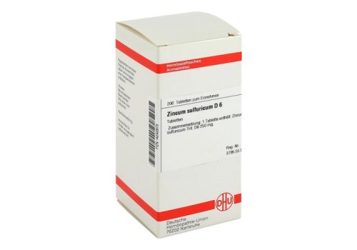 ZINCUM SULFURICUM D 6 Tabletten – PZN 04242875 (PZN 04242875)