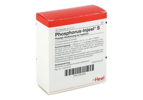 PHOSPHORUS INJEEL S Ampullen – PZN 04563208 (PZN 04563208)