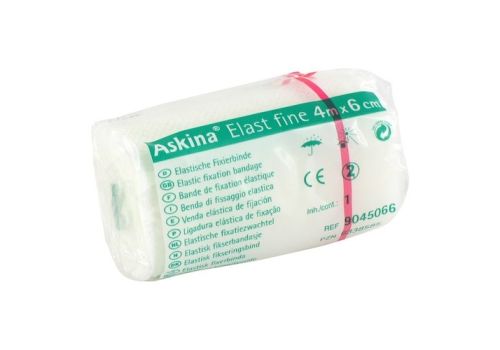 ASKINA Elast Fine Binde 6 cmx4 m cellophaniert – PZN 06338585 (PZN 06338585)