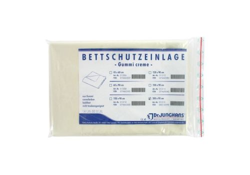 BETTSCHUTZEINLAGE Gummi 90x200 cm creme – PZN 08514098 (PZN 08514098)