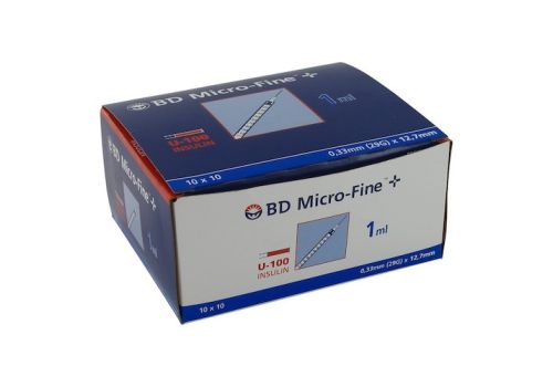 BD Micro-fine + Insulinspritze 1 ml U100 12,7mm – PZN 04400162 (PZN 04400162)