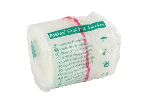 ASKINA Elast Fine Binde 4 cmx4 m cellophaniert – PZN 06338579 (PZN 06338579)