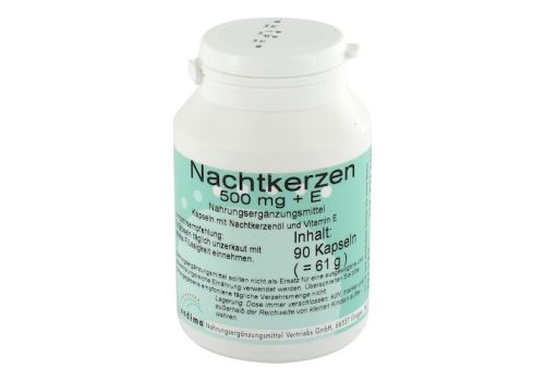 NACHTKERZEN 500 mg+E Kapseln – PZN 07245650 (PZN 07245650)