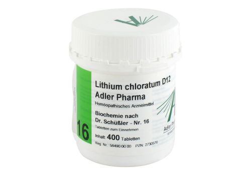 BIOCHEMIE Adler 16 Lithium chloratum D 12 Tabl. – PZN 02730576 (PZN 02730576)