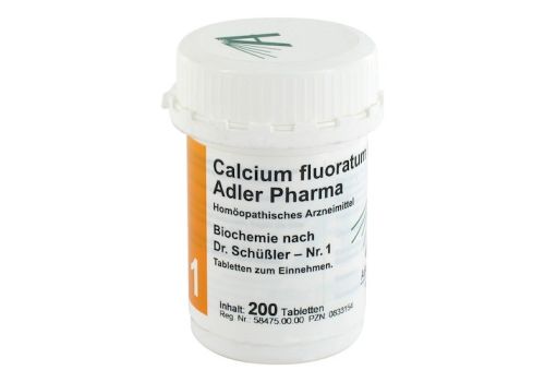 BIOCHEMIE Adler 1 Calcium fluoratum D 12 Tabletten – PZN 00833154 (PZN 00833154)