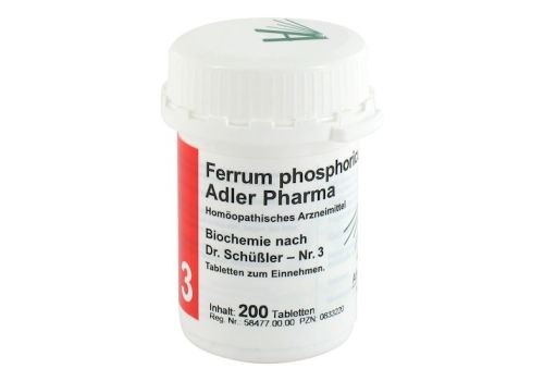 BIOCHEMIE Adler 3 Ferrum phosphoricum D 12 Tabl. – PZN 00833220 (PZN 00833220)