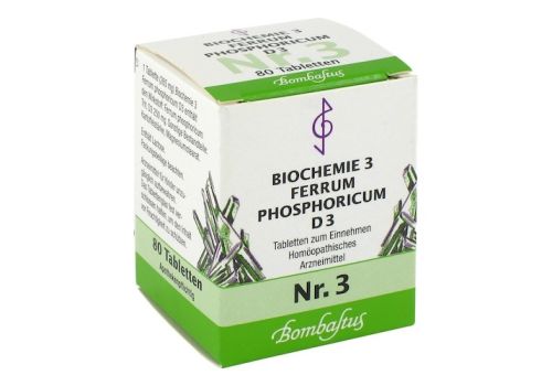 BIOCHEMIE 3 Ferrum phosphoricum D 3 Tabletten – PZN 04325816 (PZN 04325816)