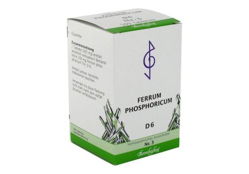 Biochemie 3 Ferrum phosphoricum D 6 Tabletten – PZN 03093692 (PZN 03093692)