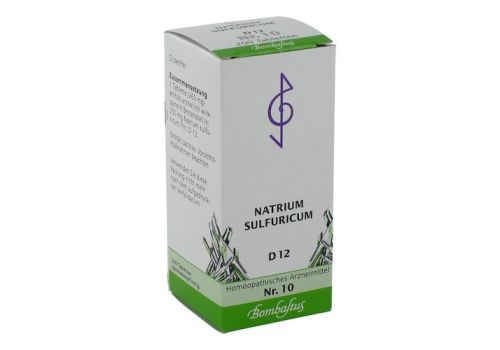 BIOCHEMIE 10 Natrium sulfuricum D 12 Tabletten – PZN 01073892 (PZN 01073892)