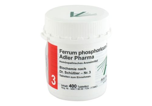 BIOCHEMIE Adler 3 Ferrum phosphoricum D 12 Tabl. – PZN 02726801 (PZN 02726801)