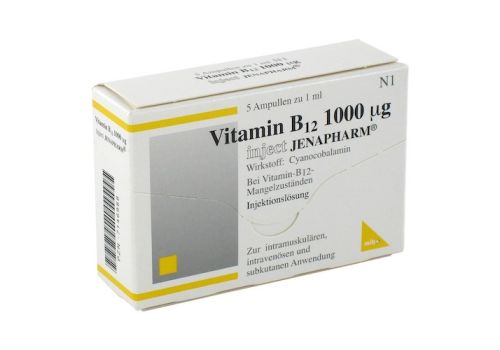 Vitamin B12 1.000 µg Inject Jenapharm Ampullen – PZN 07146988 (PZN 07146988)