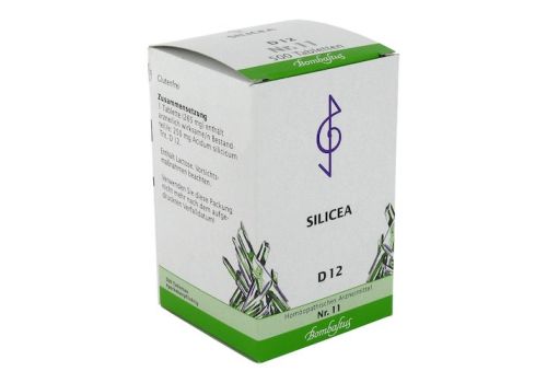 BIOCHEMIE 11 Silicea D 12 Tabletten – PZN 01074130 (PZN 01074130)