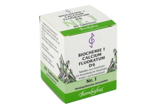 BIOCHEMIE 1 Calcium fluoratum D 6 Tabletten – PZN 04324610 (PZN 04324610)