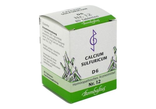 BIOCHEMIE 12 Calcium sulfuricum D 6 Tabletten – PZN 01073900 (PZN 01073900)