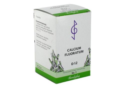 BIOCHEMIE 1 Calcium fluoratum D 12 Tabletten – PZN 04325070 (PZN 04325070)