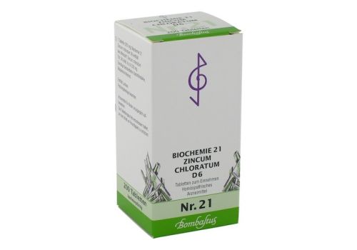 BIOCHEMIE 21 Zincum chloratum D 6 Tabletten – PZN 04325182 (PZN 04325182)