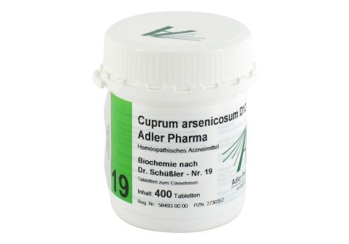 BIOCHEMIE Adler 19 Cuprum arsenicosum D 12 Tabl. – PZN 02730352 (PZN 02730352)